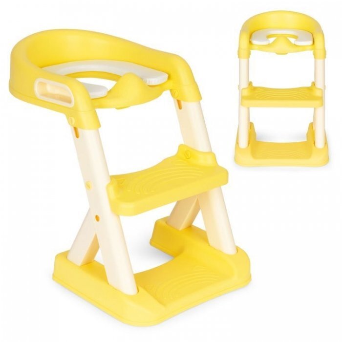 Ecotoys Reductor toaleta cu scara pentru copii Galben