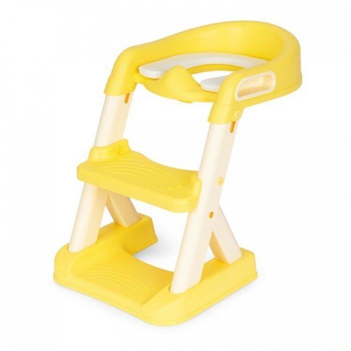 Ecotoys Reductor toaleta cu scara pentru copii Galben