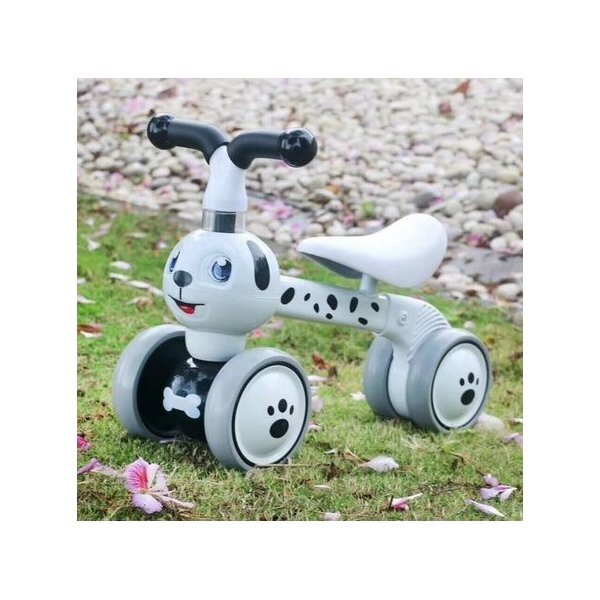 Ecotoys Ride-On copii fara pedale Catel LC-V1308 alb varsta 10-36 luni greutate maxima admisa 20 kg sezut moale din spuma