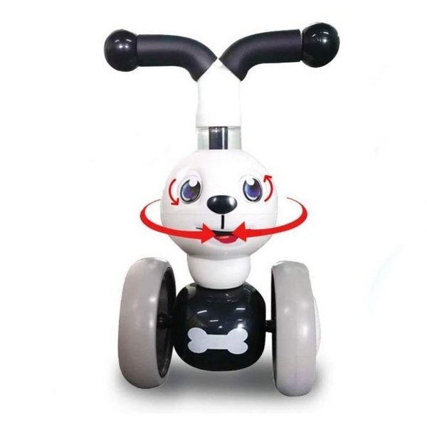 Ecotoys Ride-On copii fara pedale Catel LC-V1308 alb varsta 10-36 luni greutate maxima admisa 20 kg sezut moale din spuma