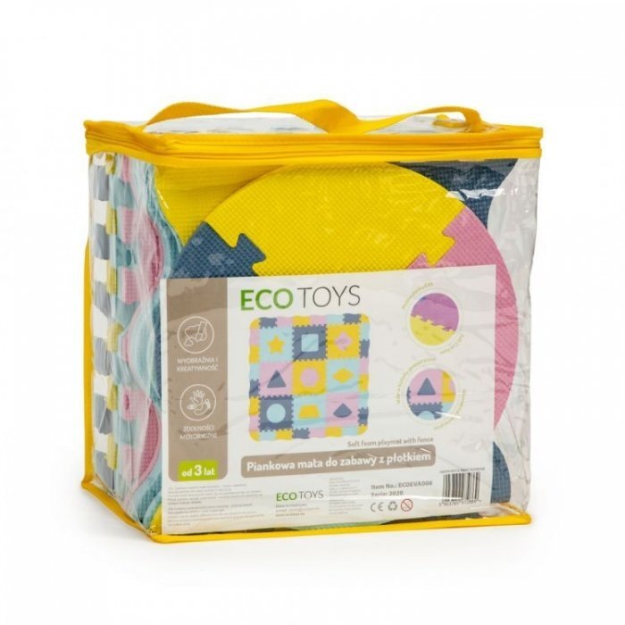 Ecotoys Salteluta de joaca cu pereti 25 elemente ECOEVA008 multicolora