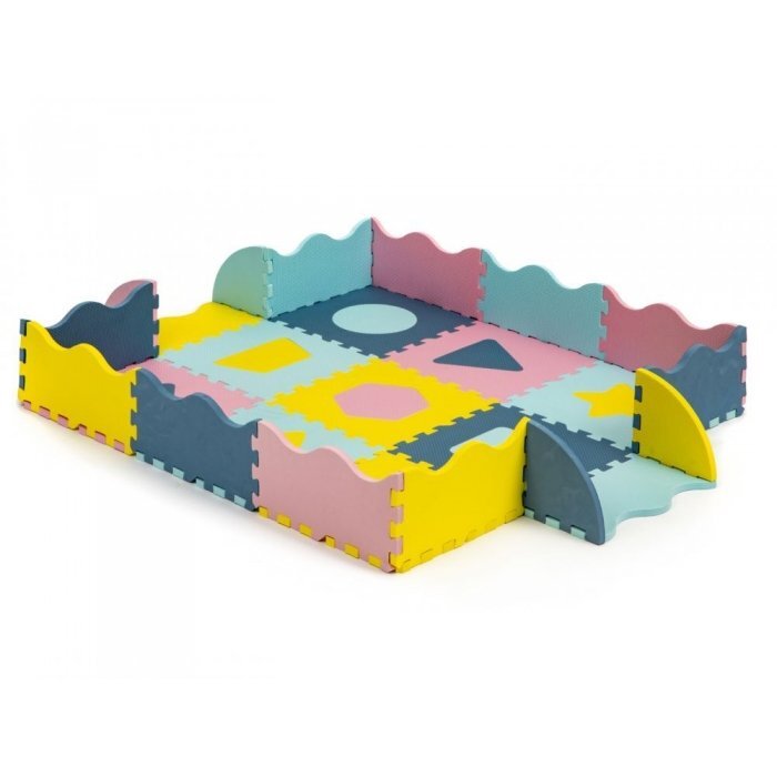 Ecotoys Salteluta de joaca cu pereti 25 elemente ECOEVA008 multicolora