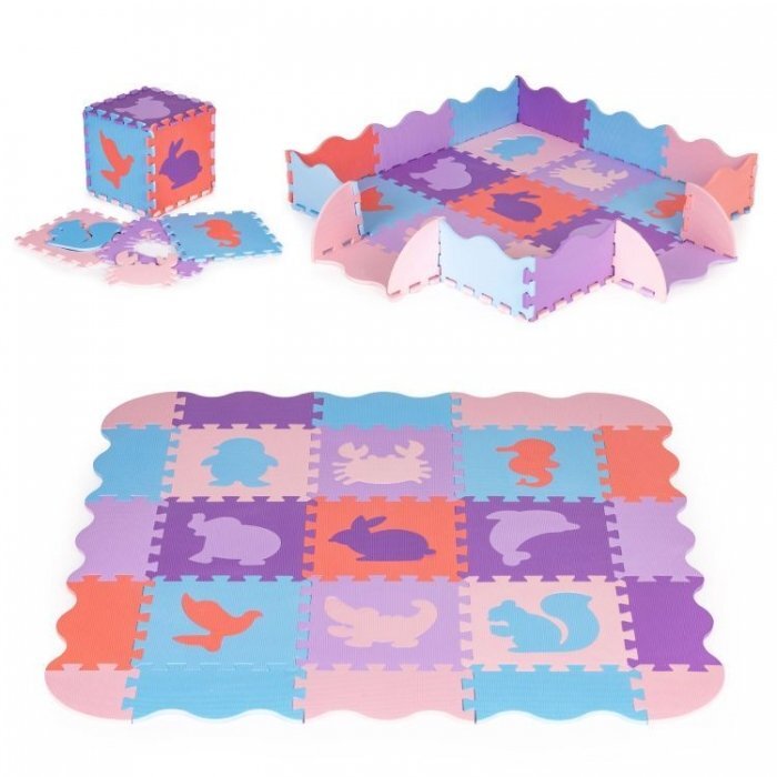 Ecotoys Salteluta de joaca educativa cu 25 de piese Multicolor