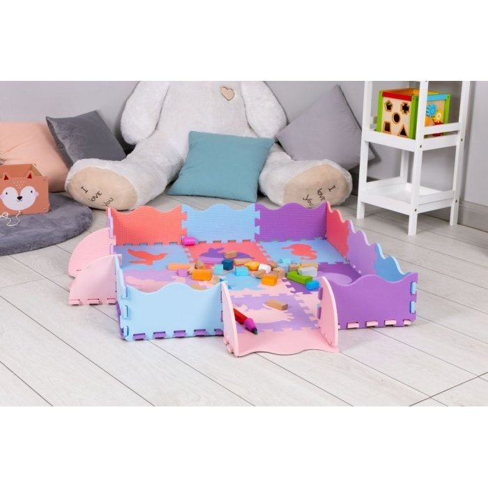 Ecotoys Salteluta de joaca educativa cu 25 de piese Multicolor