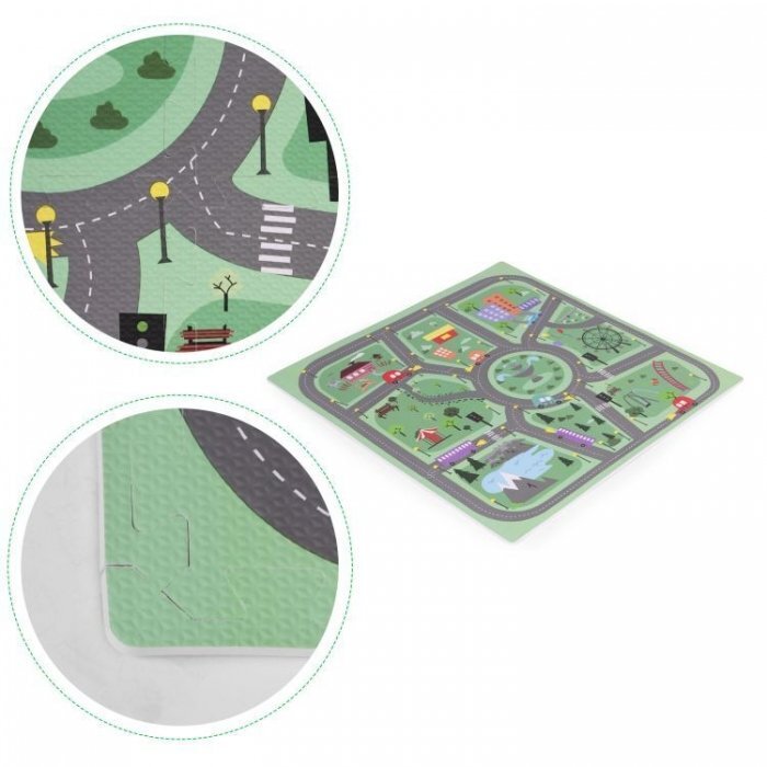 Ecotoys Salteluta de joaca pentru copii 90.5 x 90.5 x 1 cm Orasel