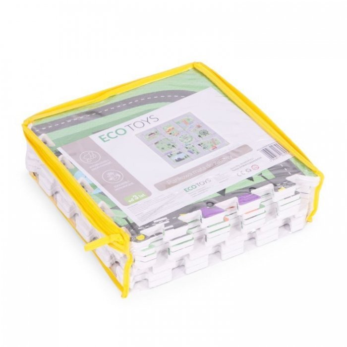 Ecotoys Salteluta de joaca pentru copii 90.5 x 90.5 x 1 cm Orasel