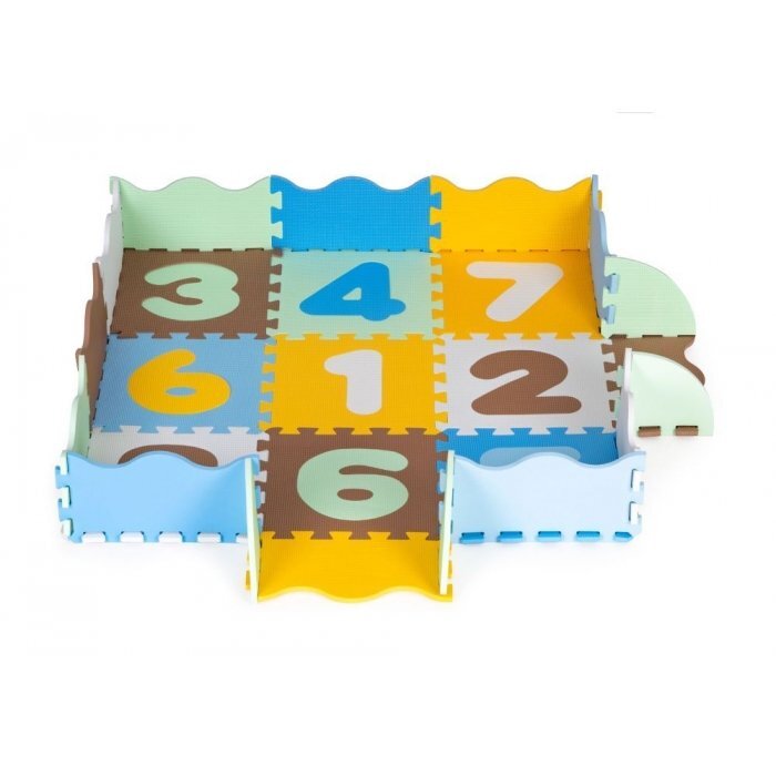 Ecotoys Salteluta de joaca tip puzzle cu pereti 25 elemente 3255 multicolor