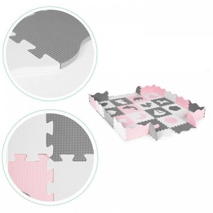 Ecotoys Salteluta de joaca tip puzzle cu pereti 36 elemente ECOEVA013