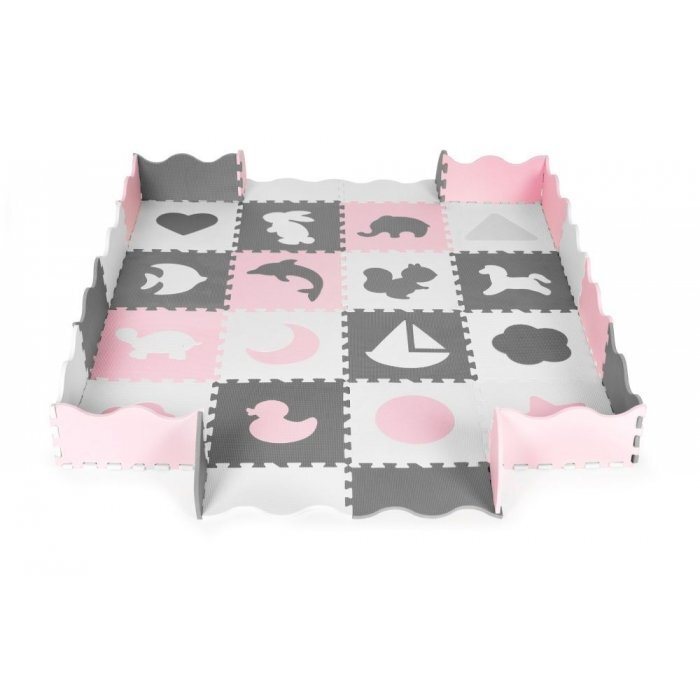 Ecotoys Salteluta de joaca tip puzzle cu pereti 36 elemente ECOEVA013