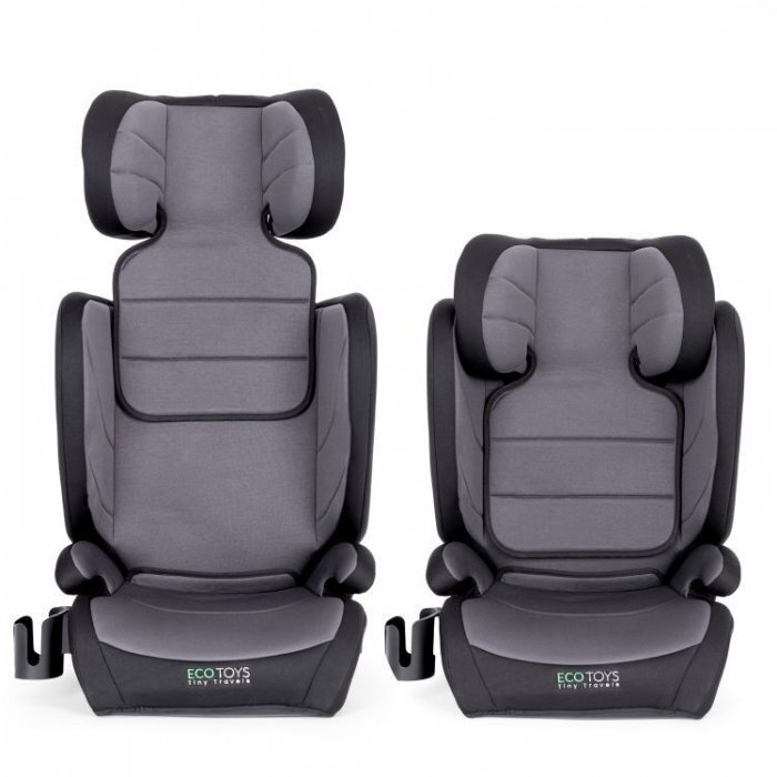 Ecotoys Scaun auto cu Isofix Gri grupa 100-150 cm i-Size omologare R12903