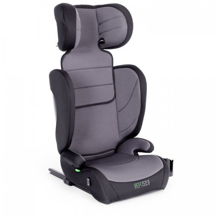 Ecotoys Scaun auto cu Isofix Gri grupa 100-150 cm i-Size omologare R12903