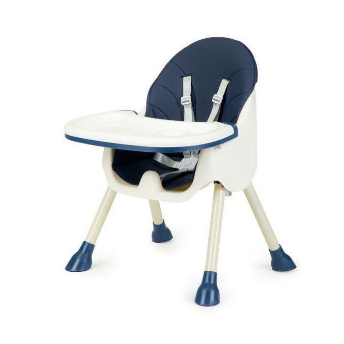 Ecotoys Scaun de masa 2 in 1 Bleumarin