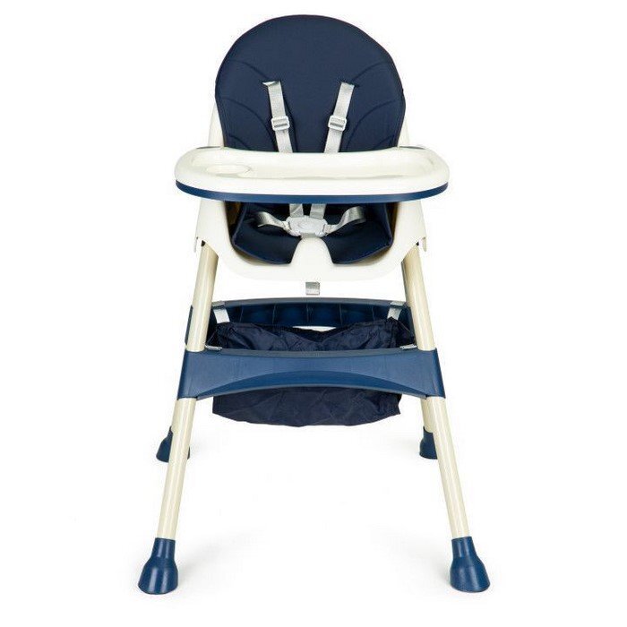 Ecotoys Scaun de masa 2 in 1 Bleumarin