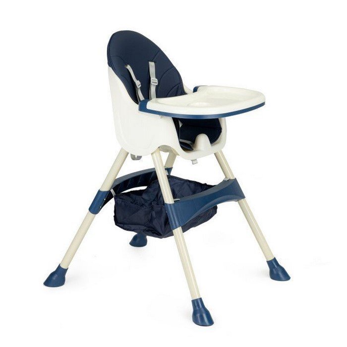 Ecotoys Scaun de masa 2 in 1 Bleumarin
