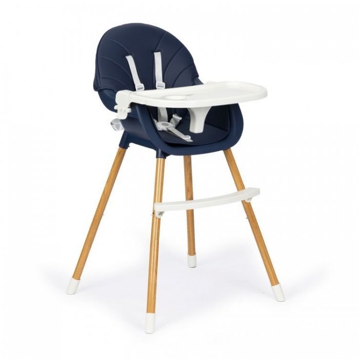 Ecotoys Scaun de masa 2 in 1 bleumarin