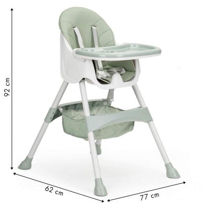 Ecotoys Scaun de masa 2 in 1 Green