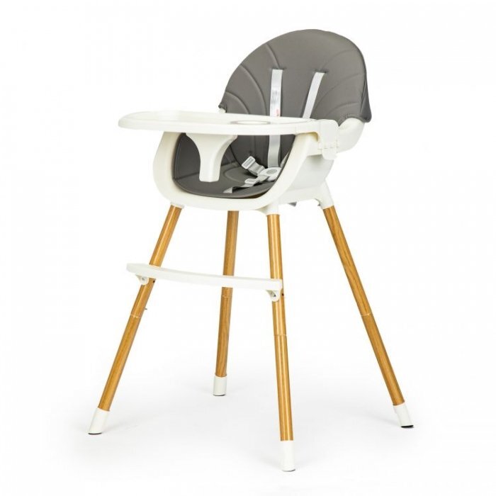 Ecotoys Scaun de masa 2 in 1 HA-004 gri