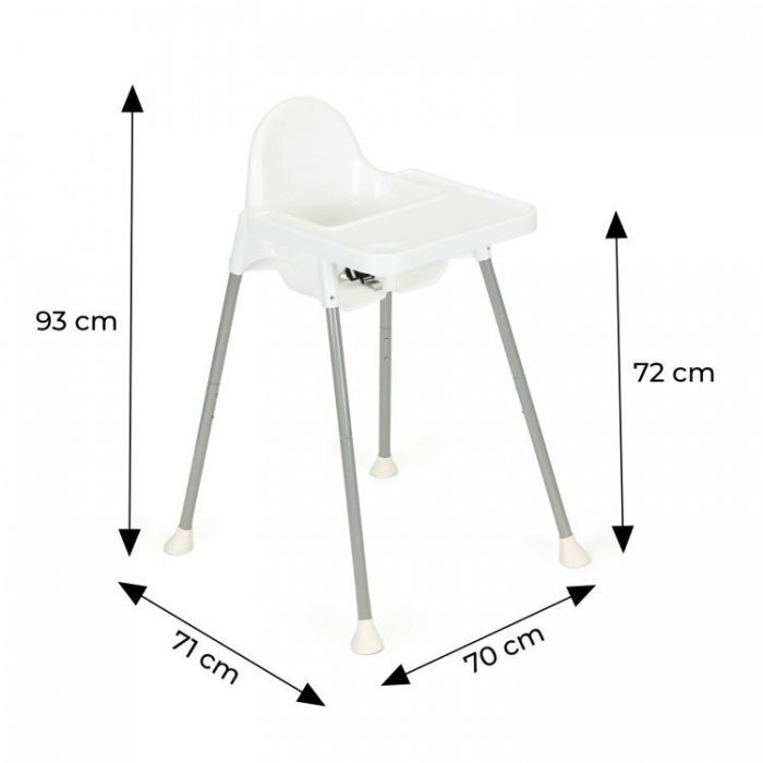 Ecotoys Scaun de masa 2 in 1 HA-007 alb