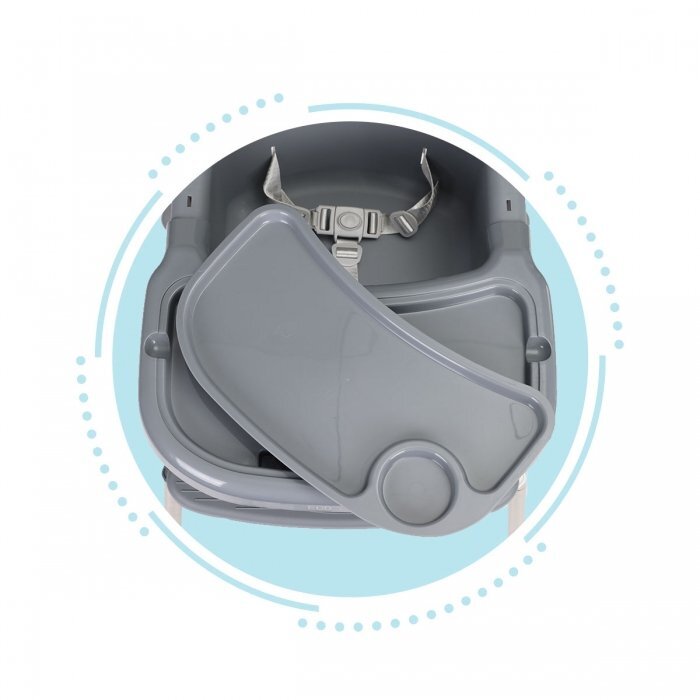 Ecotoys Scaun de masa 2 in 1 HC-135 gri