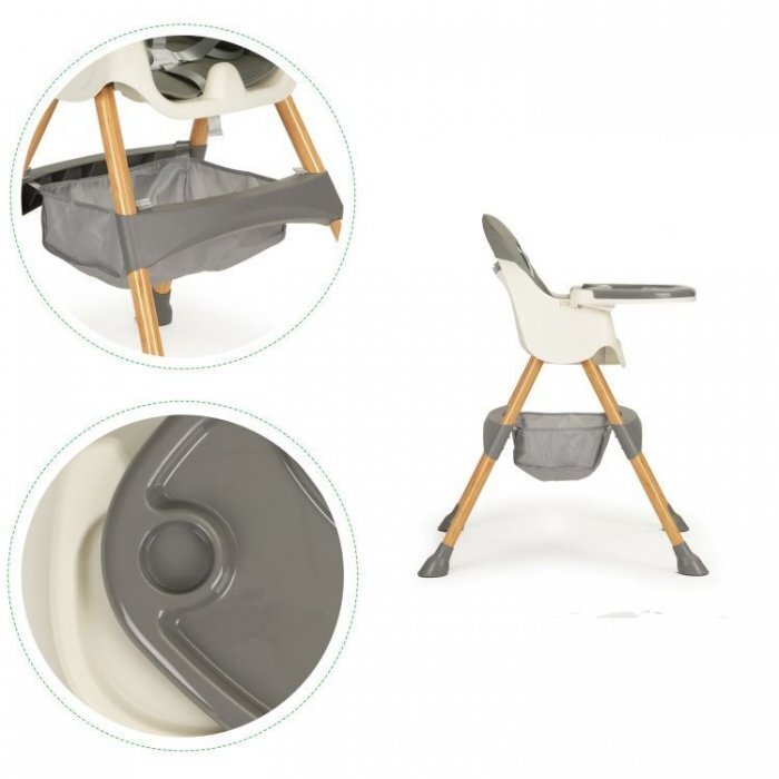 Ecotoys Scaun de masa 2 in 1 HC-823S Gri