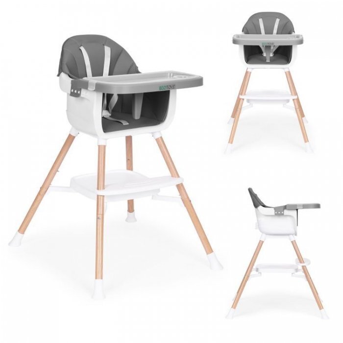 Ecotoys Scaun de masa 2 in 1 HC508 Gri