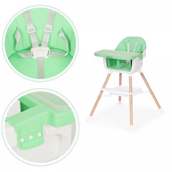 Ecotoys Scaun de masa 2 in 1 HC508 Verde