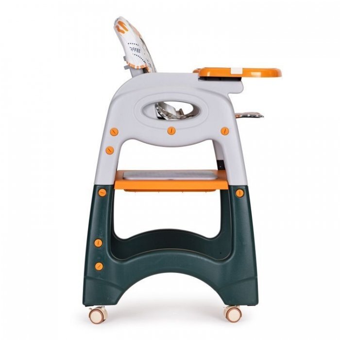 Ecotoys Scaun de masa 2 in 1 pentru copii Portocaliu