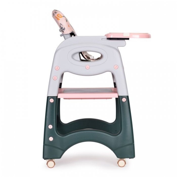 Ecotoys Scaun de masa 2 in 1 pentru copii Roz