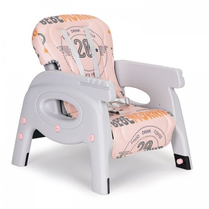 Ecotoys Scaun de masa 2 in 1 pentru copii Roz