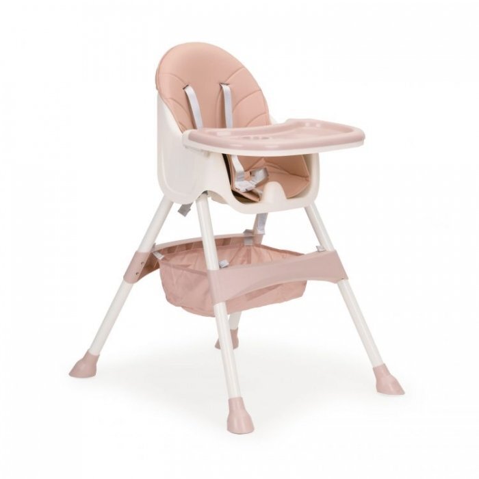 Ecotoys Scaun de masa 2 in 1 Roz
