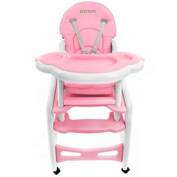 Ecotoys Scaun de masa 3 in 1 HC-223 Roz