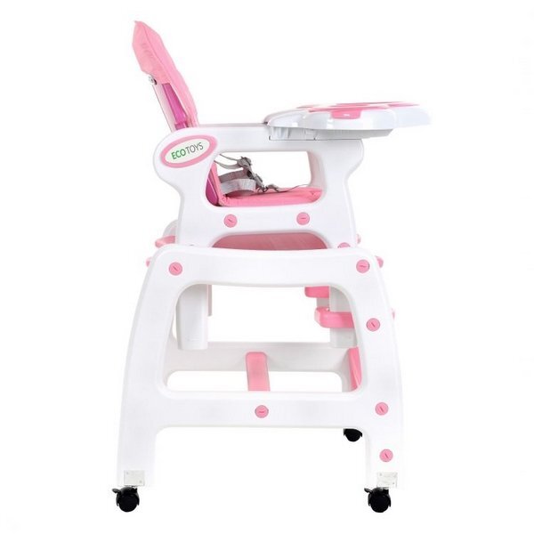 Ecotoys Scaun de masa 3 in 1 HC-223 Roz