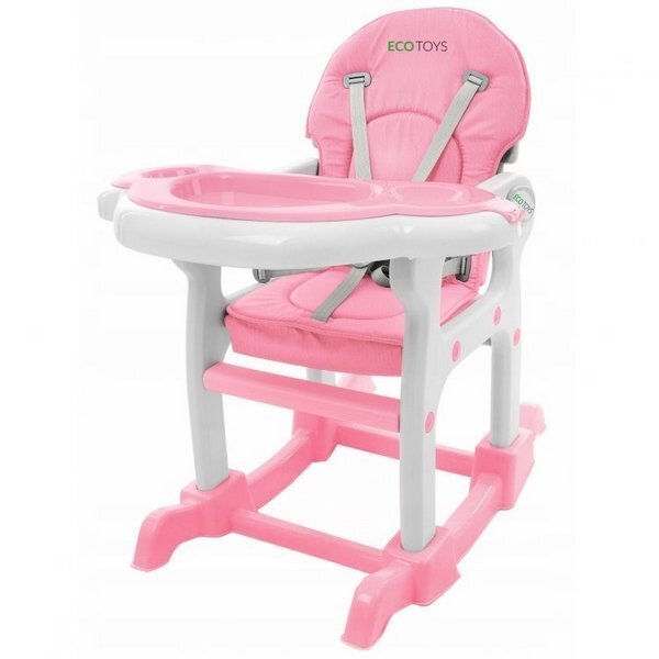 Ecotoys Scaun de masa 3 in 1 HC-223 Roz