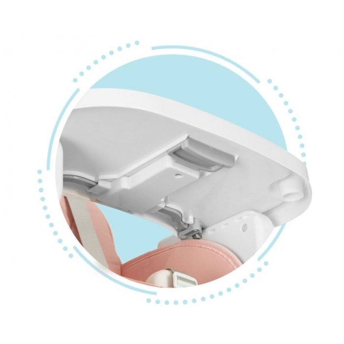 Ecotoys Scaun de masa 3 in 1 pentru copii HA-009 roz