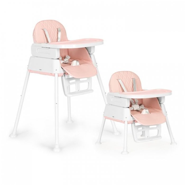 Ecotoys Scaun de masa 3 in 1 pentru copii HA-009 roz
