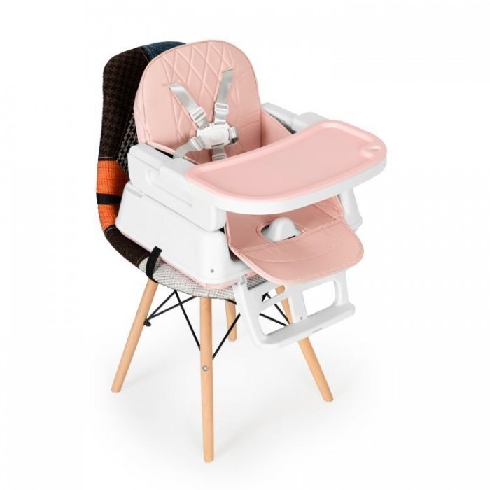 Ecotoys Scaun de masa 3 in 1 pentru copii HA-009 roz
