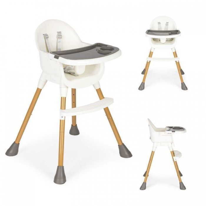 Ecotoys Scaun de masa pentru copii HA-042 alb