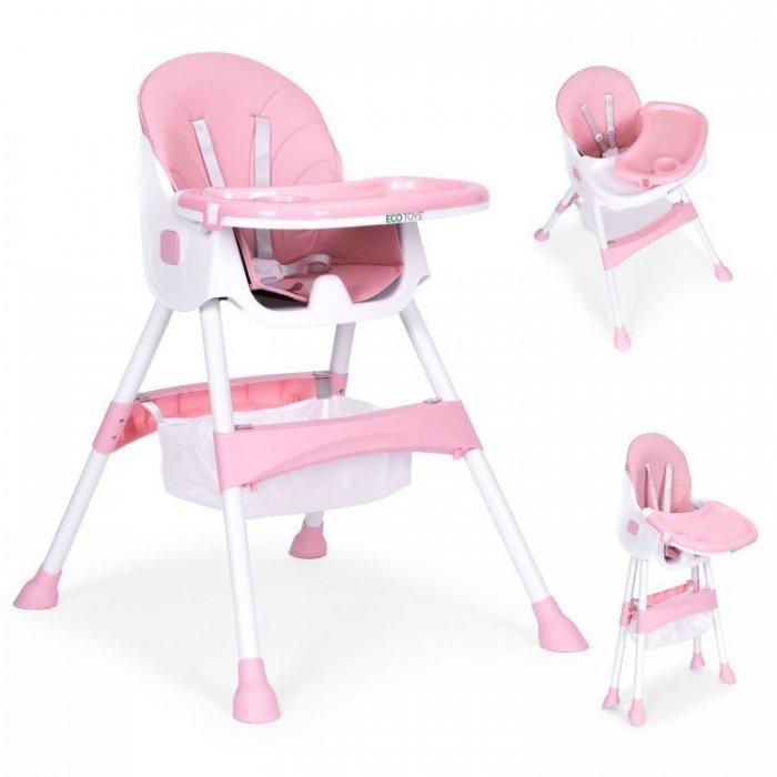 Ecotoys Scaun de masa pentru copii HC521 Roz