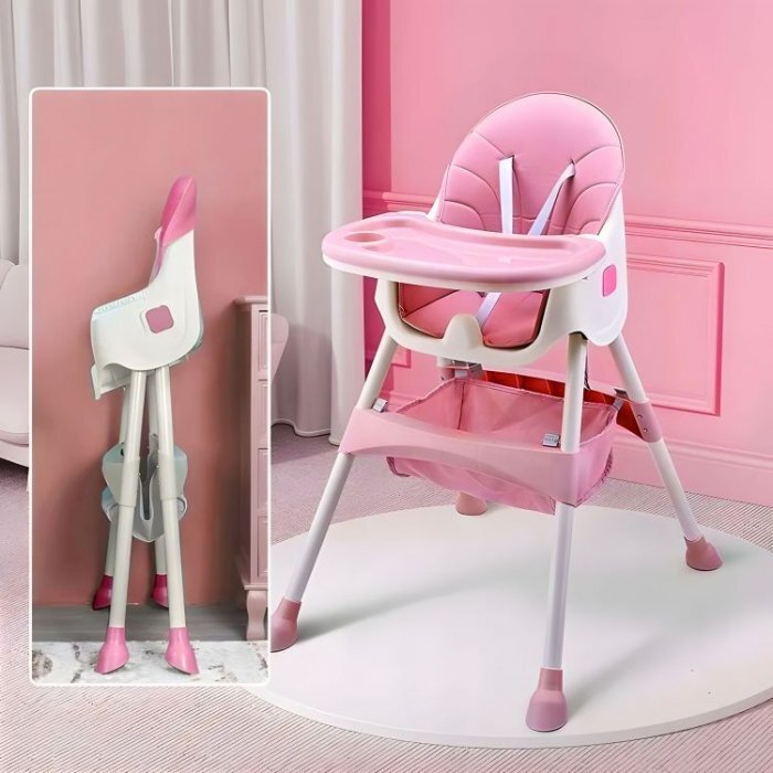 Ecotoys Scaun de masa pentru copii HC521 Roz