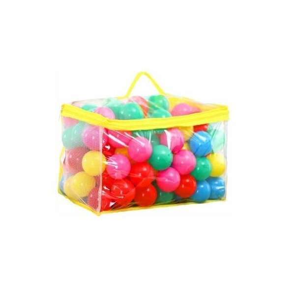 Ecotoys Set de 100 bile din plastic