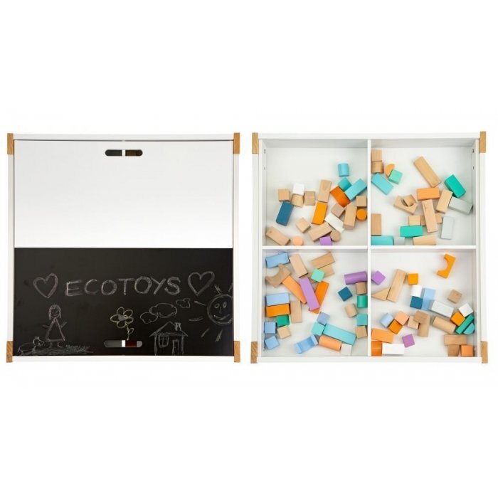 Ecotoys Set de masa cu doua scaune pentru copii OTI43