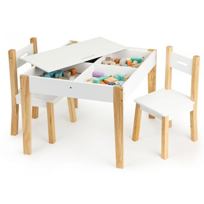 Ecotoys Set de masa cu doua scaune pentru copii OTI43
