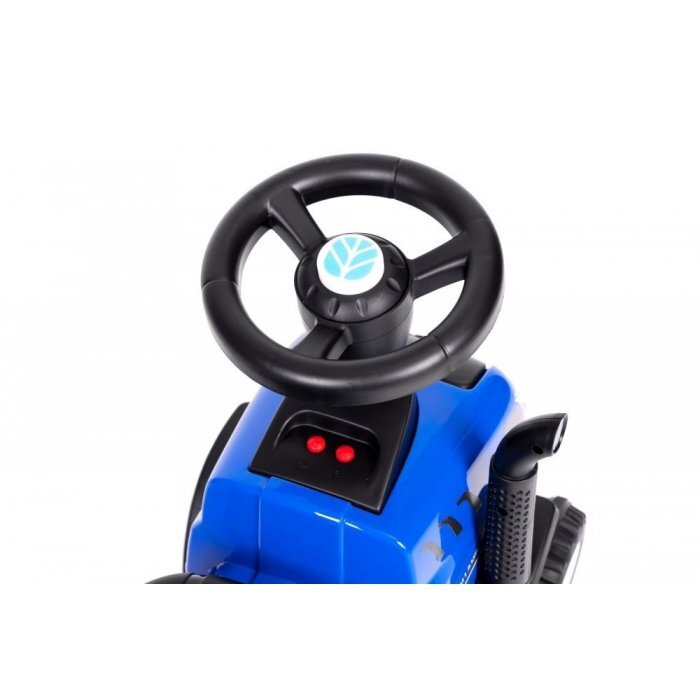 Ecotoys Tractor fara pedale New Holland cu remorca pentru copii 658T Albastru