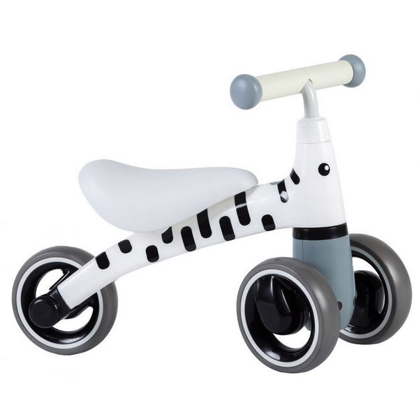Ecotoys Tricicleta copii fara pedale Zebra LB1603 varsta 1-3 ani scaun confortabil si moale roti duble fata functie de blocare a ghidonului sarcina maxima admisa 20 kg