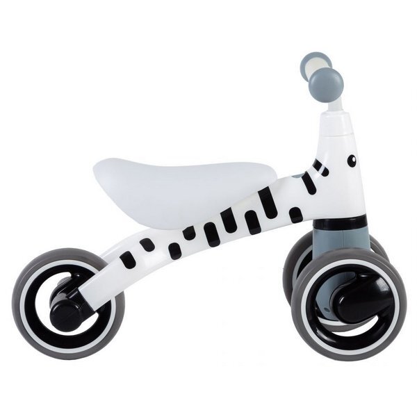 Ecotoys Tricicleta copii fara pedale Zebra LB1603 varsta 1-3 ani scaun confortabil si moale roti duble fata functie de blocare a ghidonului sarcina maxima admisa 20 kg