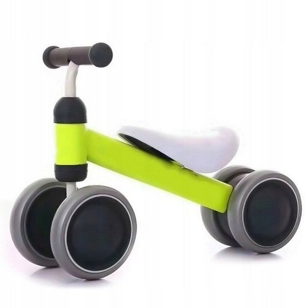 Ecotoys Vehicul copii fara pedale JM-118 verde scaun confortabil si moale roti duble fata-spate varsta 18-36 luni sarcina maxima admisa 20 kg roti din plastic moale