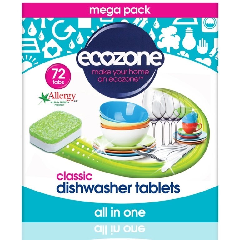 Ecozone Tablete pentru masina de spalat vase Clasic 72 bucati