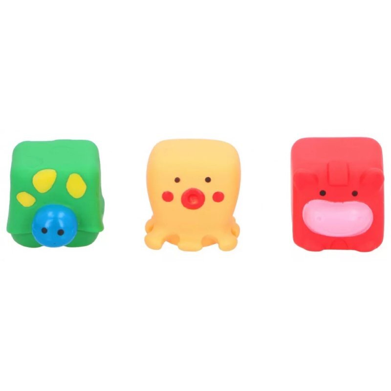 Eddy Toys Set 3 jucarii de baie caracatita vaca testoasa