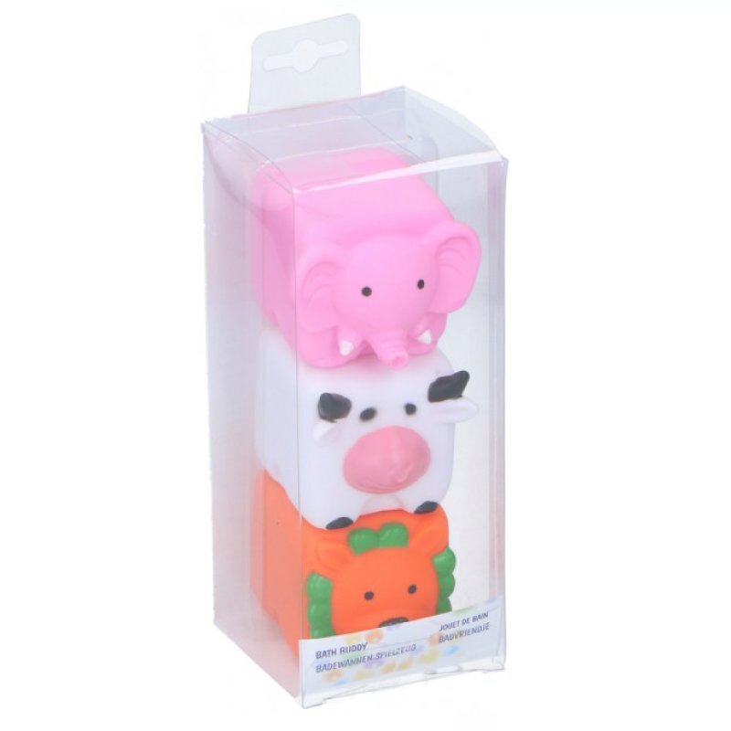 Eddy Toys Set 3 jucarii de baie elefant vaca leu