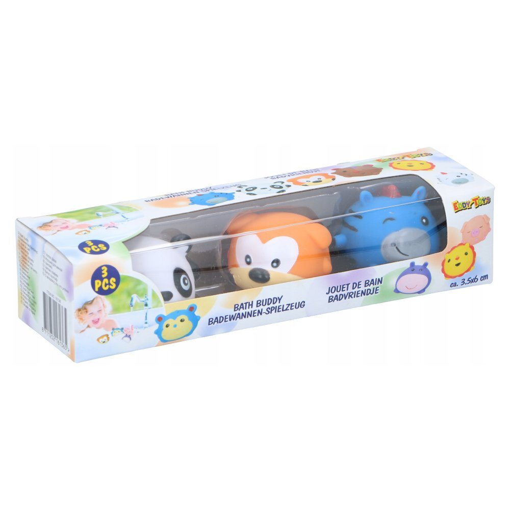 Eddy Toys Set 3 jucarii de baie panda catel zebra